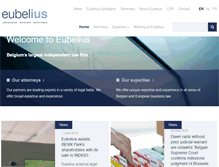 Tablet Screenshot of eubelius.com